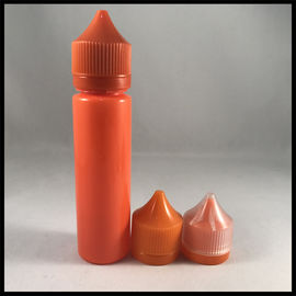 چین بطری های کوچک پلاستیکی نارنجی نارنجی ، بطری قطره ای 60 میلی لیتری سفارشی دور 60ml تامین کننده