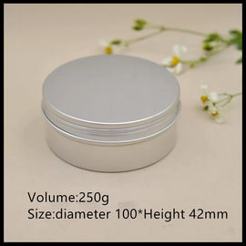 چین ظروف آرایشی و بهداشتی آلومینیومی درپوش رنگارنگ صورت گرمی / شیشه میوه خشک 250 گرم تامین کننده