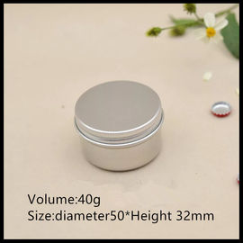 چین کانتینر فلزی آلومینیوم شیشه 40 گرم کرم آرایشی با درب پیچ تامین کننده
