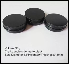 چین ظروف بسته بندی آرایشی و بهداشتی 30 گرم شیشه آلومینیوم کرم سیاه با درب پیچ تامین کننده