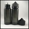 بطری های قطره ای تک شاخ سیاه 120 میلی لیتر برای سلامتی و ایمنی مایع بخار غیر سمی تامین کننده