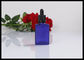 بطری های شیشه ای روغن مسطح Flat Square رنگ آبی مات برای بسته بندی عطر تامین کننده