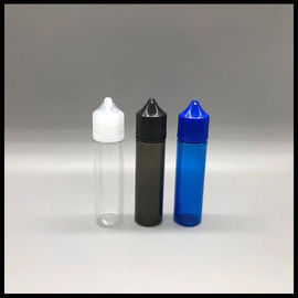 چین ISO Chubby Dropper 60ml Unicorn Bottle RV PET شکل پلاستیک گرد شکل برای E Cig تامین کننده