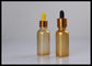 بطری های Dropper شیشه ای تیره 30ml سفارشی برای بسته بندی لوازم آرایشی و بهداشتی درجه پزشکی تامین کننده